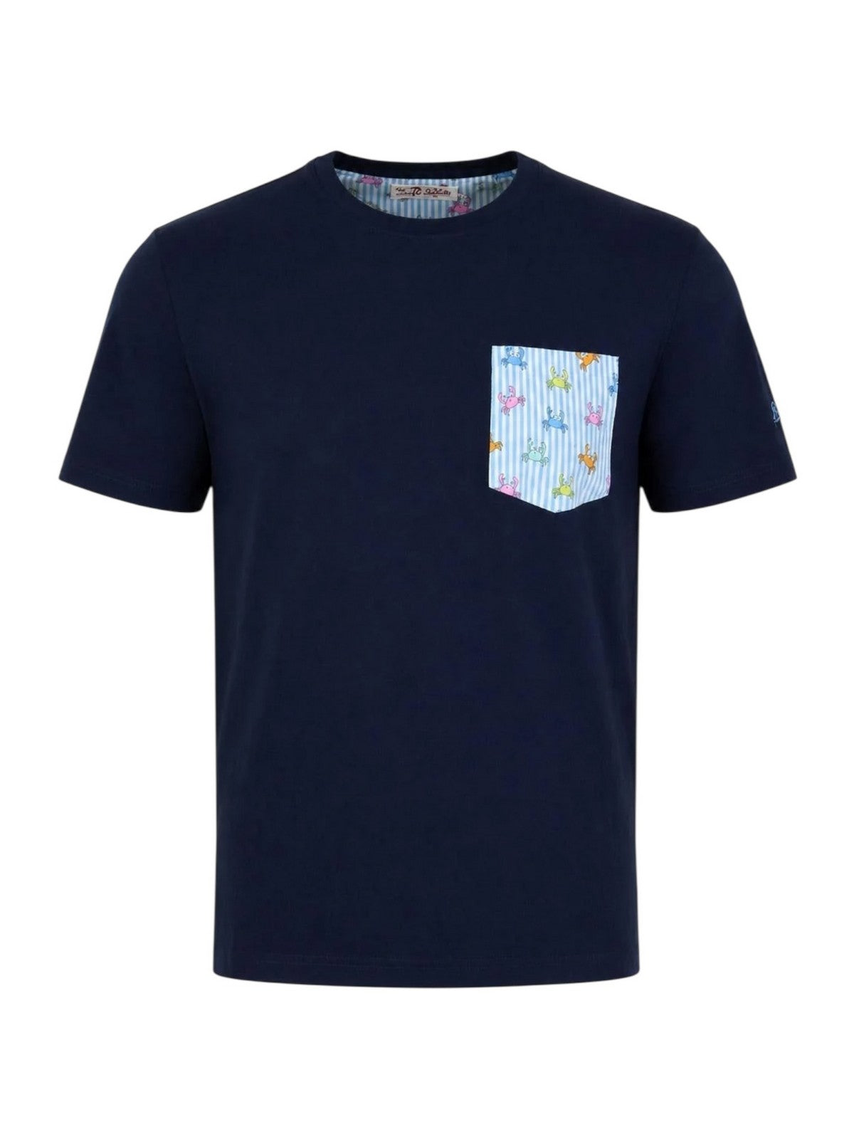 MC2 SAINT BARTH T-shirt Uomo BLANCHE 02098L 61 PINCHY MULTI STRIPES 30