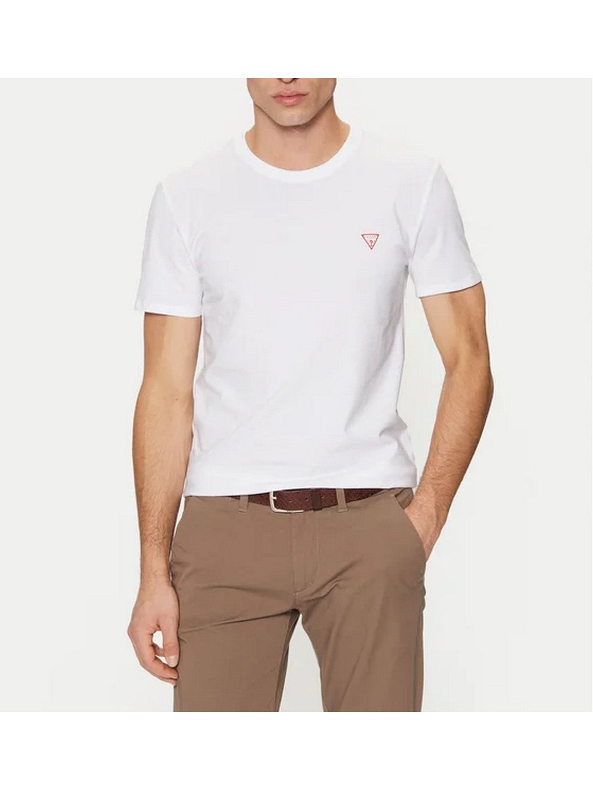 GUESS T-shirt Uomo CN SS CORE TEE STR M2YI24 J1314 G011 PURE WHITE gioboutiqueweb