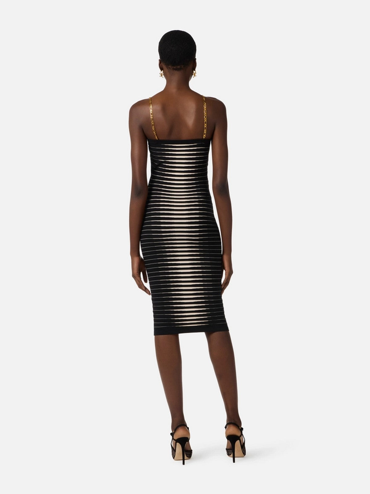 ELISABETTA FRANCHI Abito Donna AM99S61E2 685 NERO/BURRO