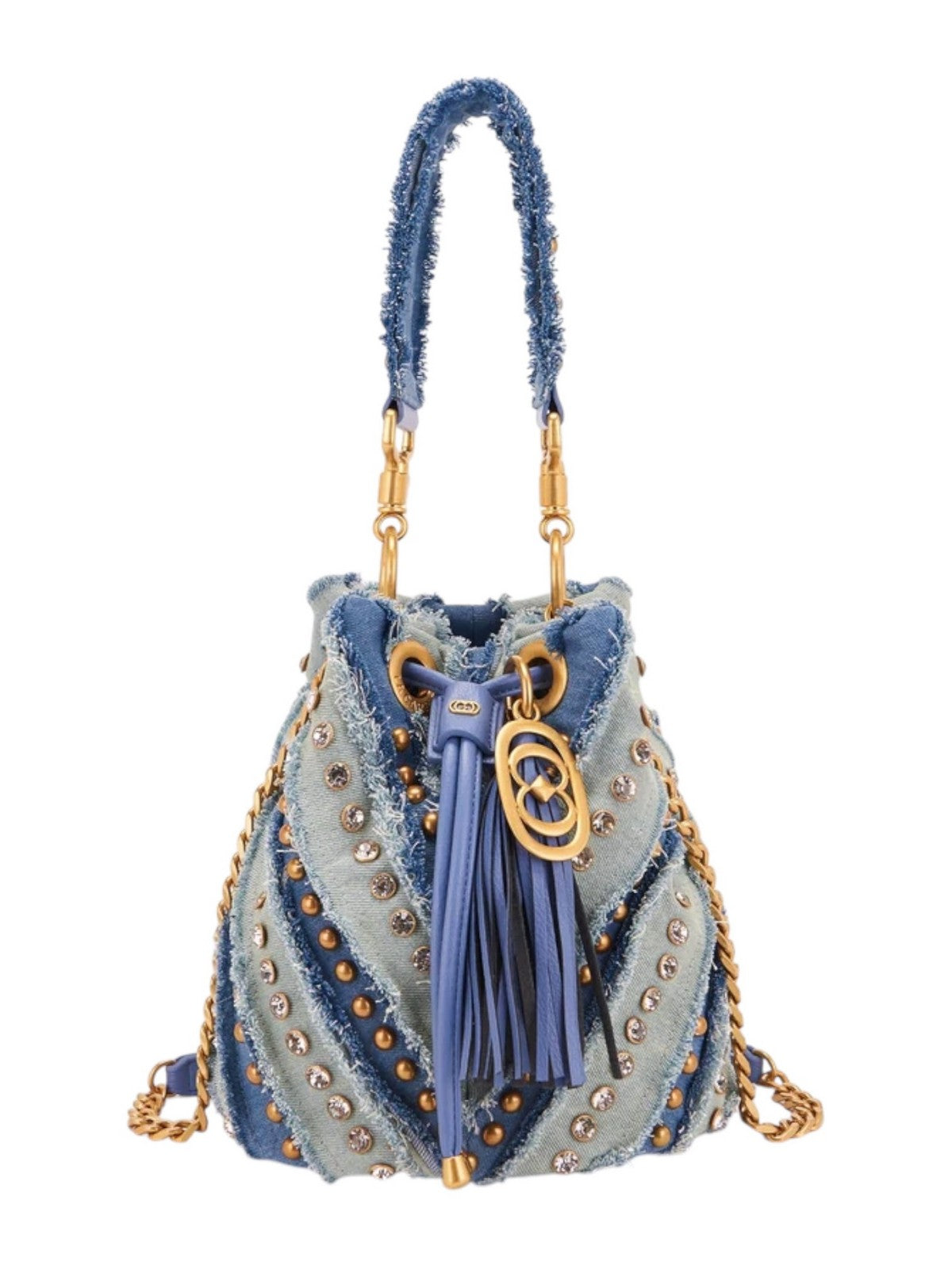 LA CARRIE Borsa Donna MIRROR V BUCKET SYNTH.+CLOTH 151C-EM-908 SCO/JEA Blu gioboutiqueweb