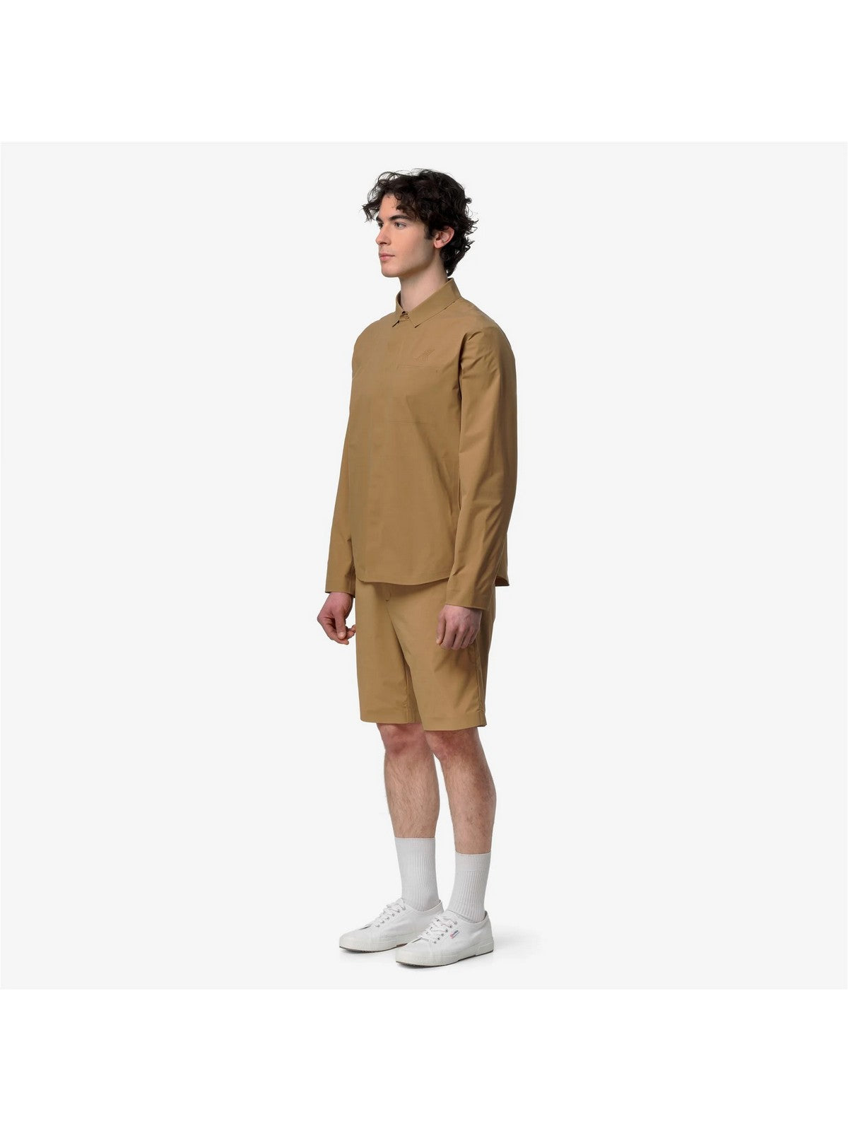 K-WAY Camicia Uomo SHARRIE TECH OVERSHIRT K3134JW V04 Brown Bistre