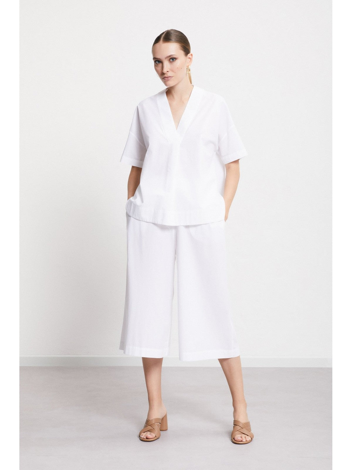 OTTOD'AME Pantalone Donna DP9853 1948 Bianco