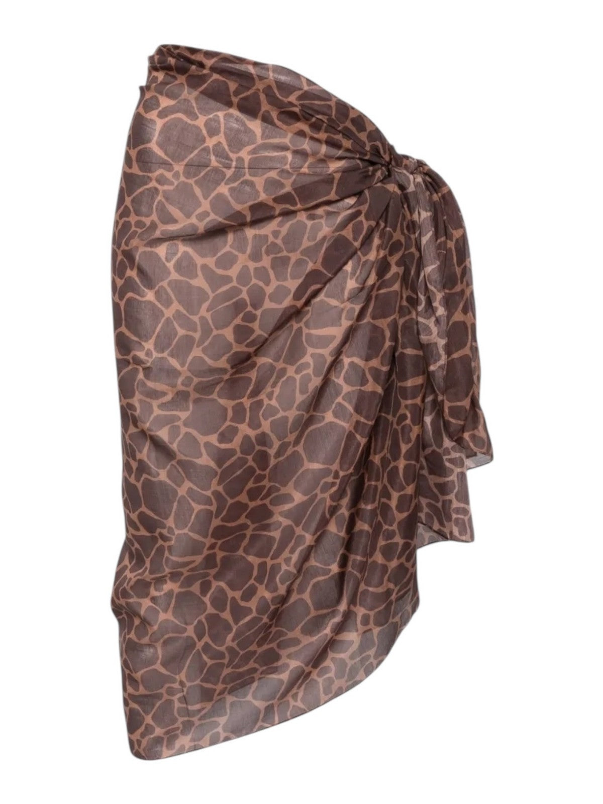 MC2 SAINT BARTH Pareo Donna THAITI 03498L SILK VOILE GIRAFFE SKIN 18