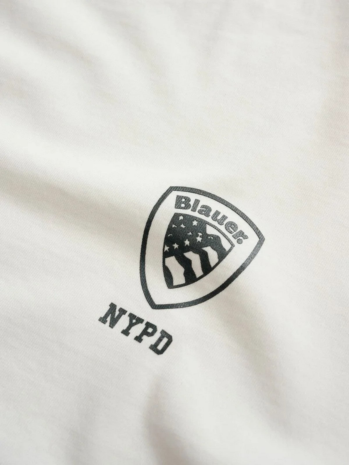 BLAUER T-shirt Uomo MALCOLM 25WBLUH01157 007332 102 BIANCO NEVE