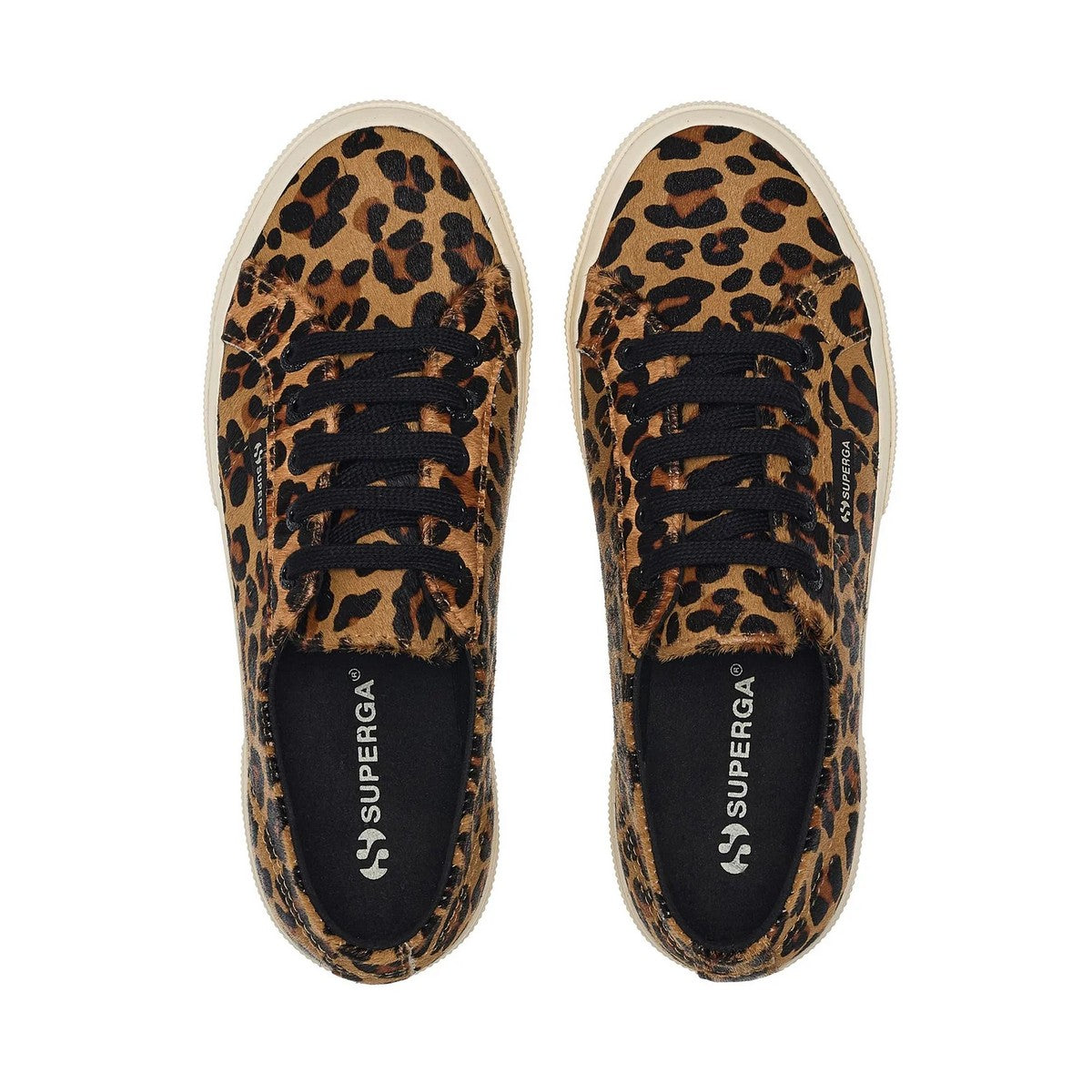 SUPERGA Sneaker Donna 2750 CALFHAIR S5141KW AOK Leopard Print-OffWhi