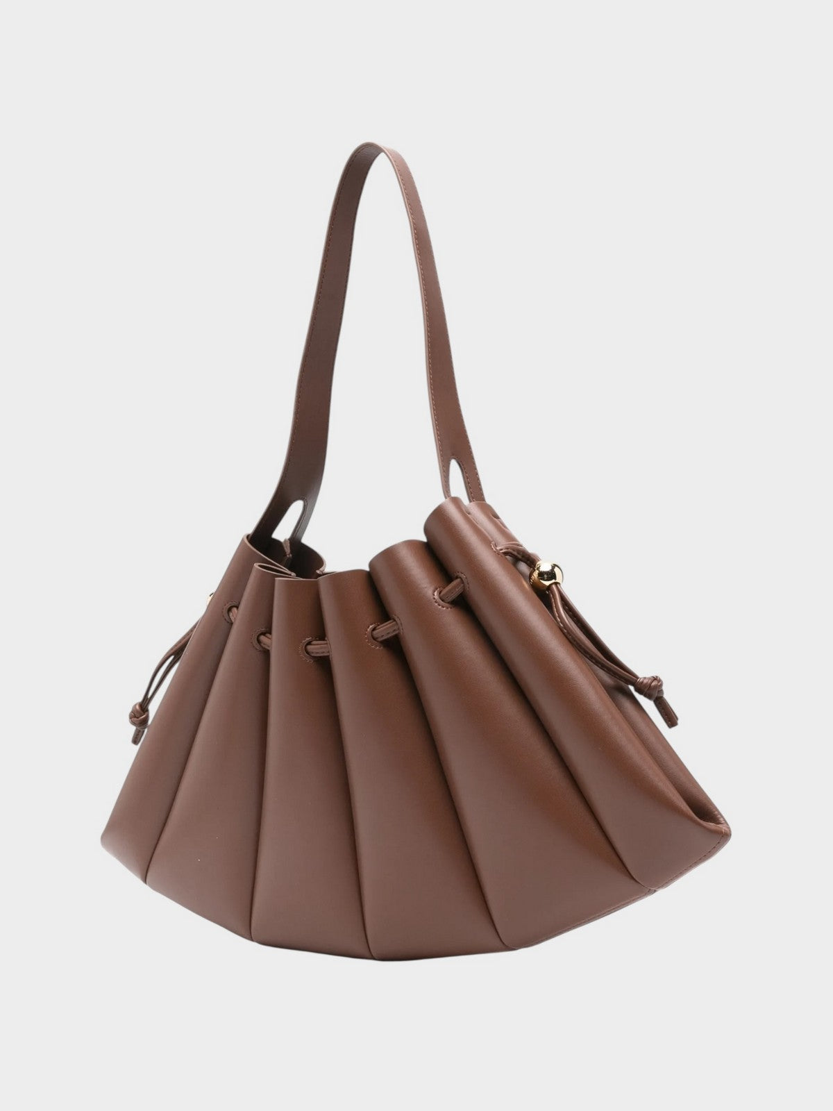 THEMOIRè Calipso vegan fabric bag brown eco-friendly design