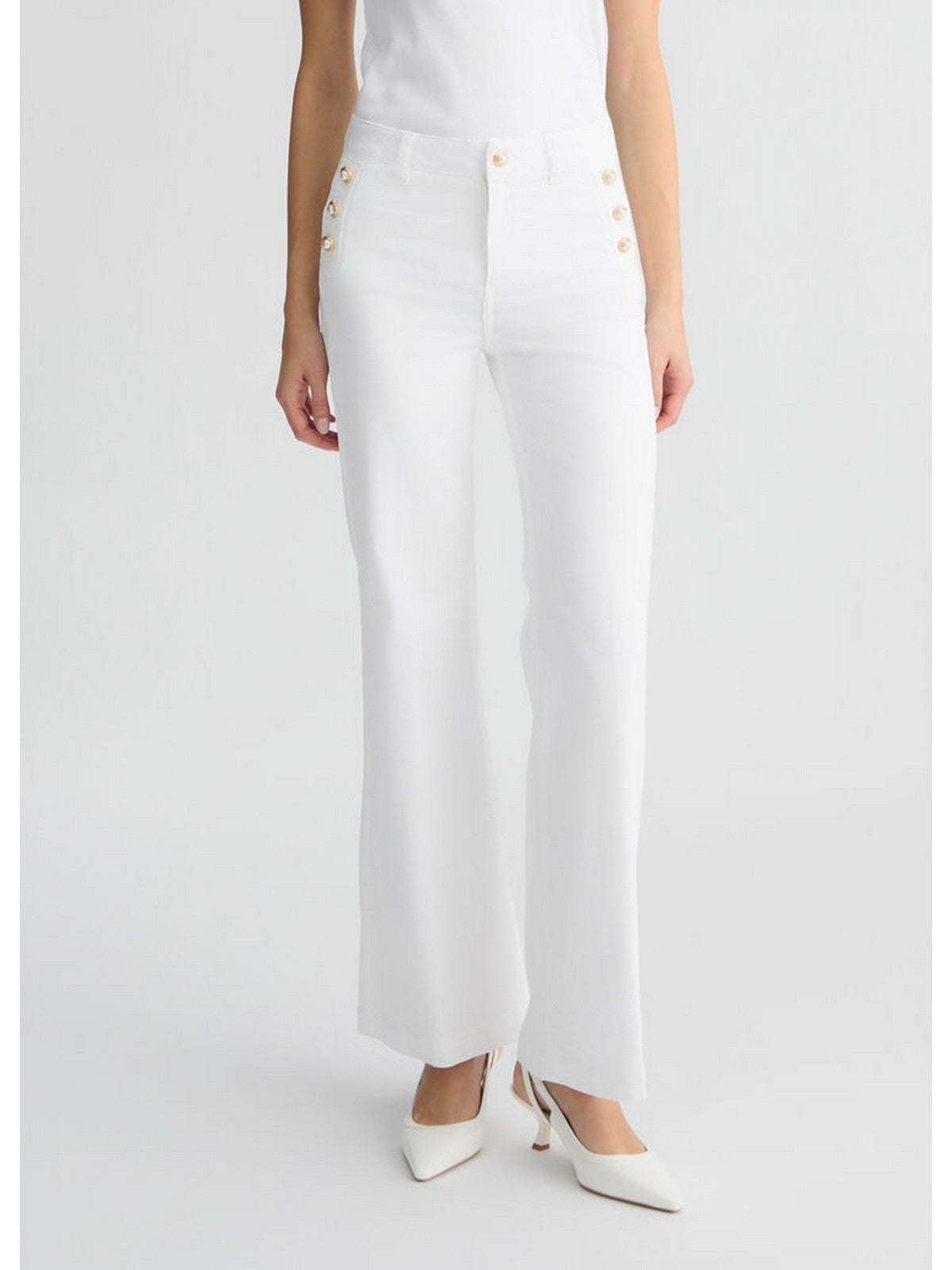 LIU JO WHITE Jeans Donna WA5459T4033 11111 Bianco gioboutiqueweb