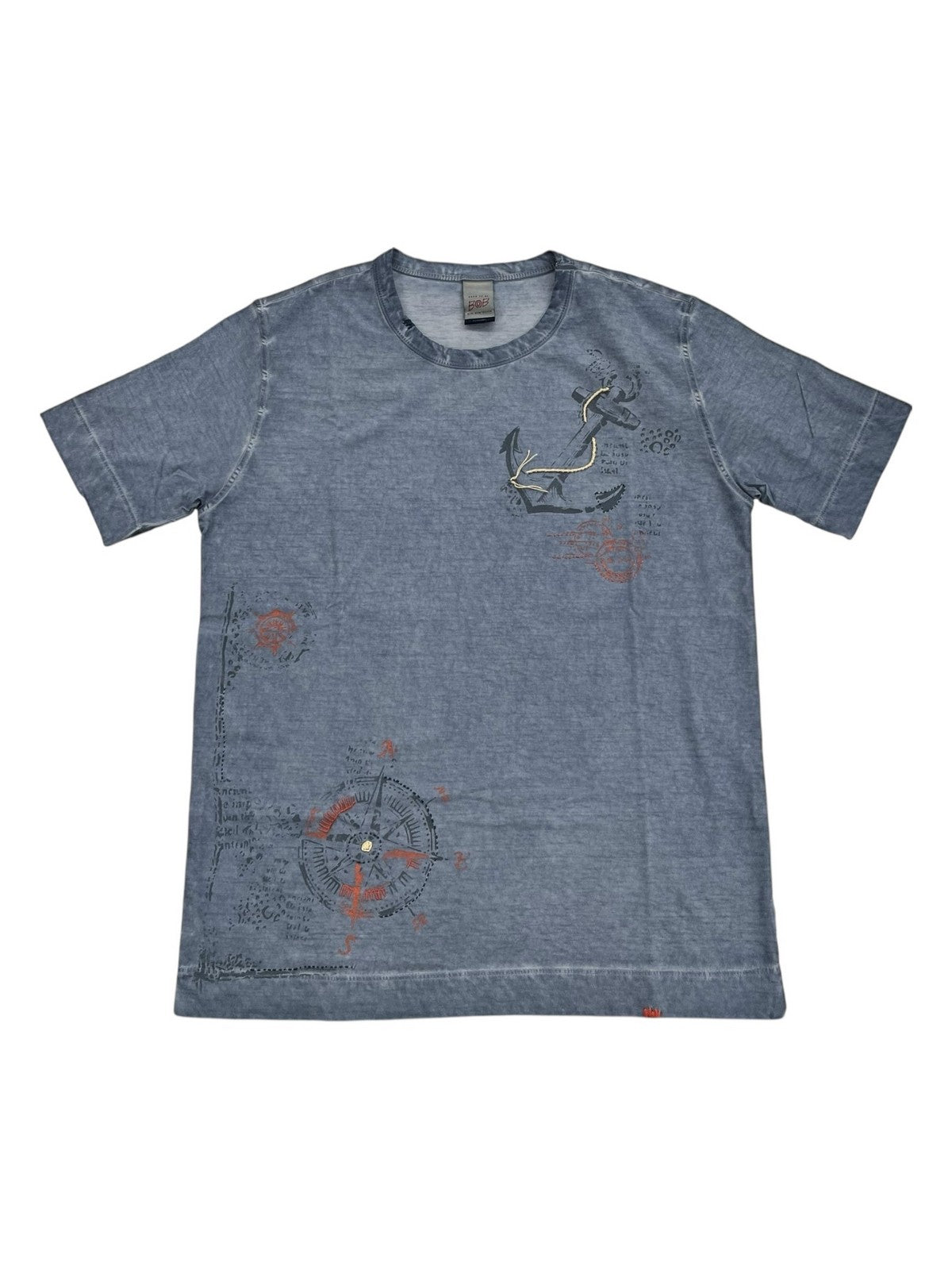 BOB T-shirt Uomo P25CADEN DIS0142 DENIM Blu