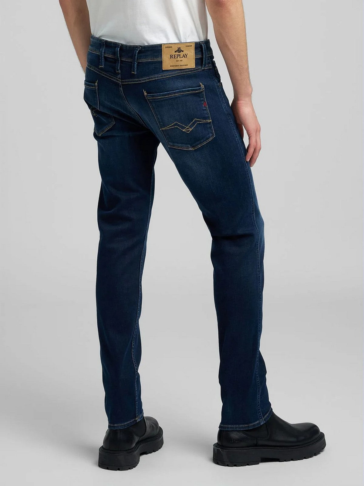 REPLAY Jeans Uomo ANBASS M914Y00041A900 007 DARK BLUE