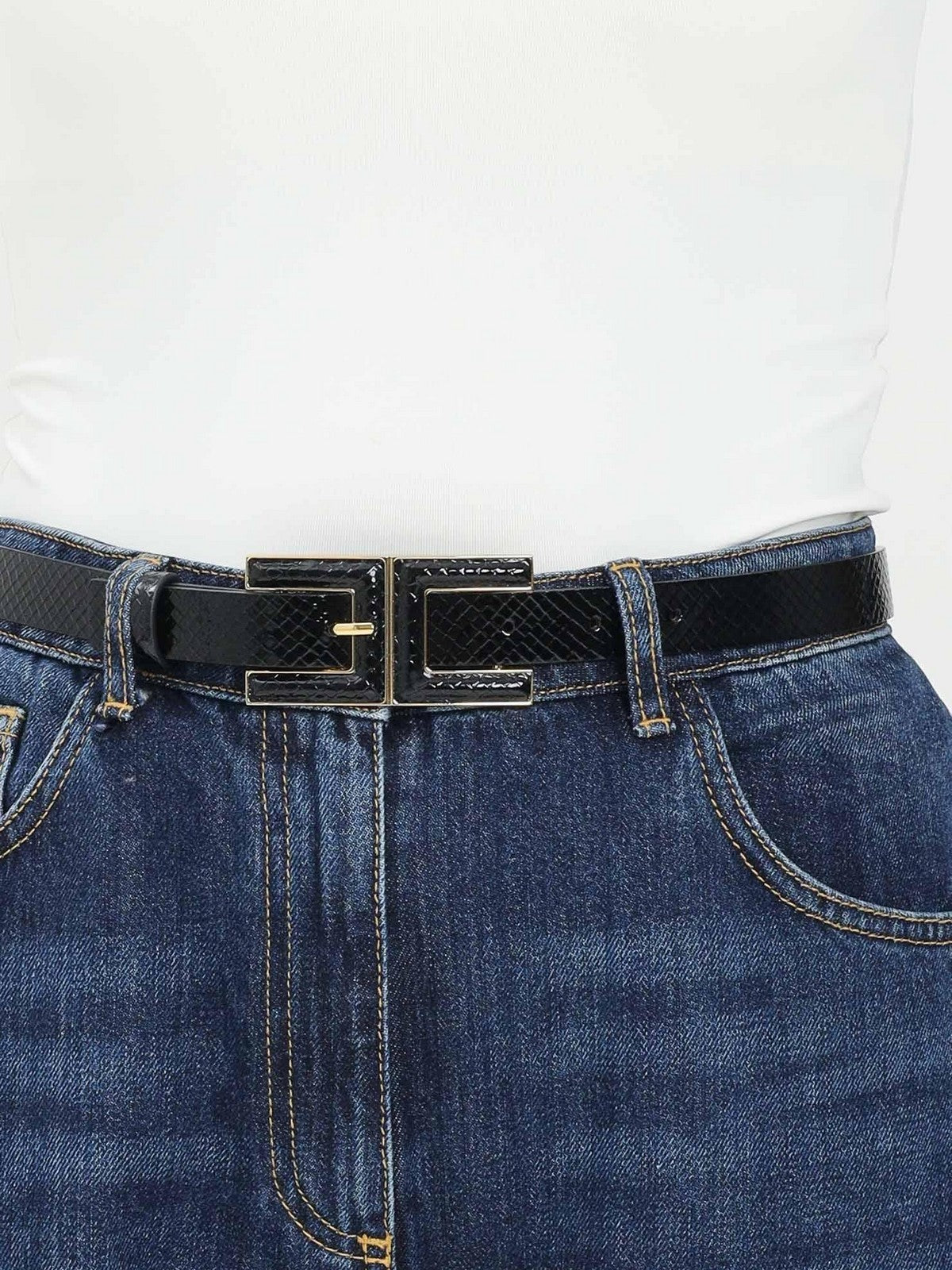 ELISABETTA FRANCHI Cintura Donna CT58S57E2 110 Nero