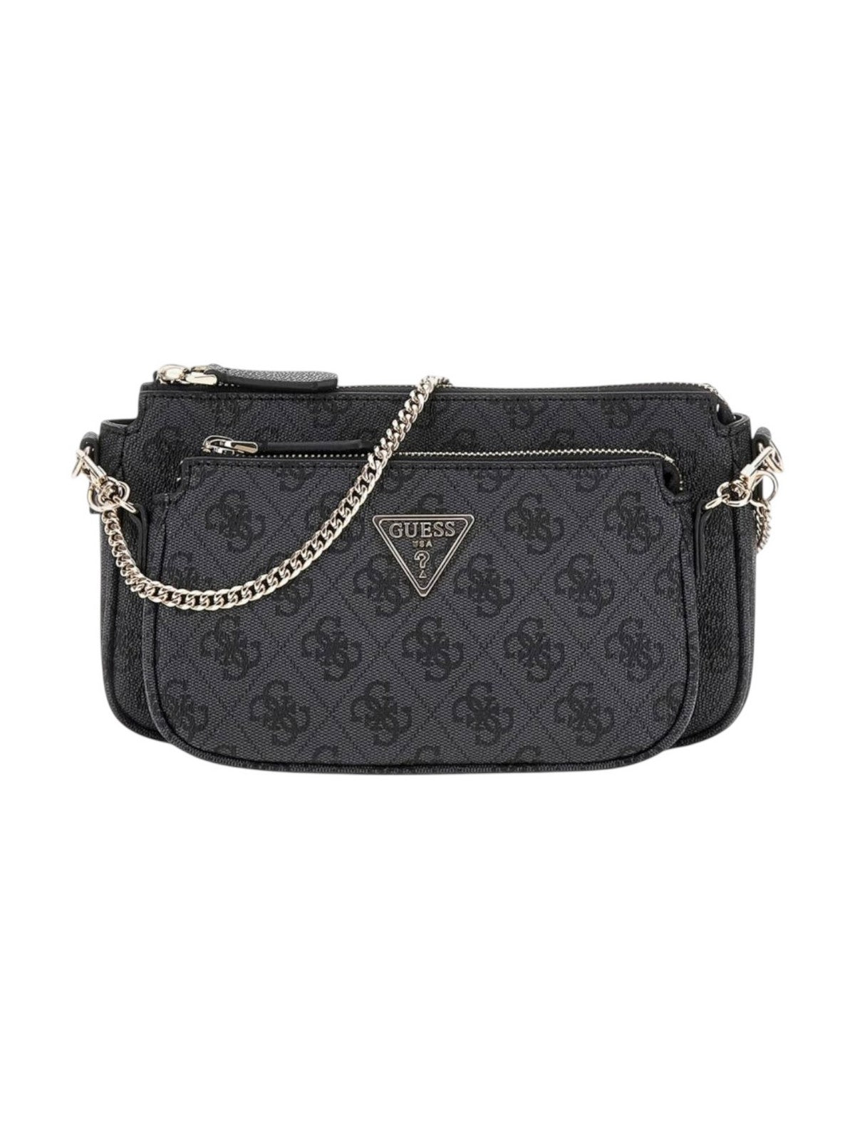 GUESS Borsa Donna NOELLE II DBL POUCH CROSSBODY HWBG96 72710 CLO COAL LOGO