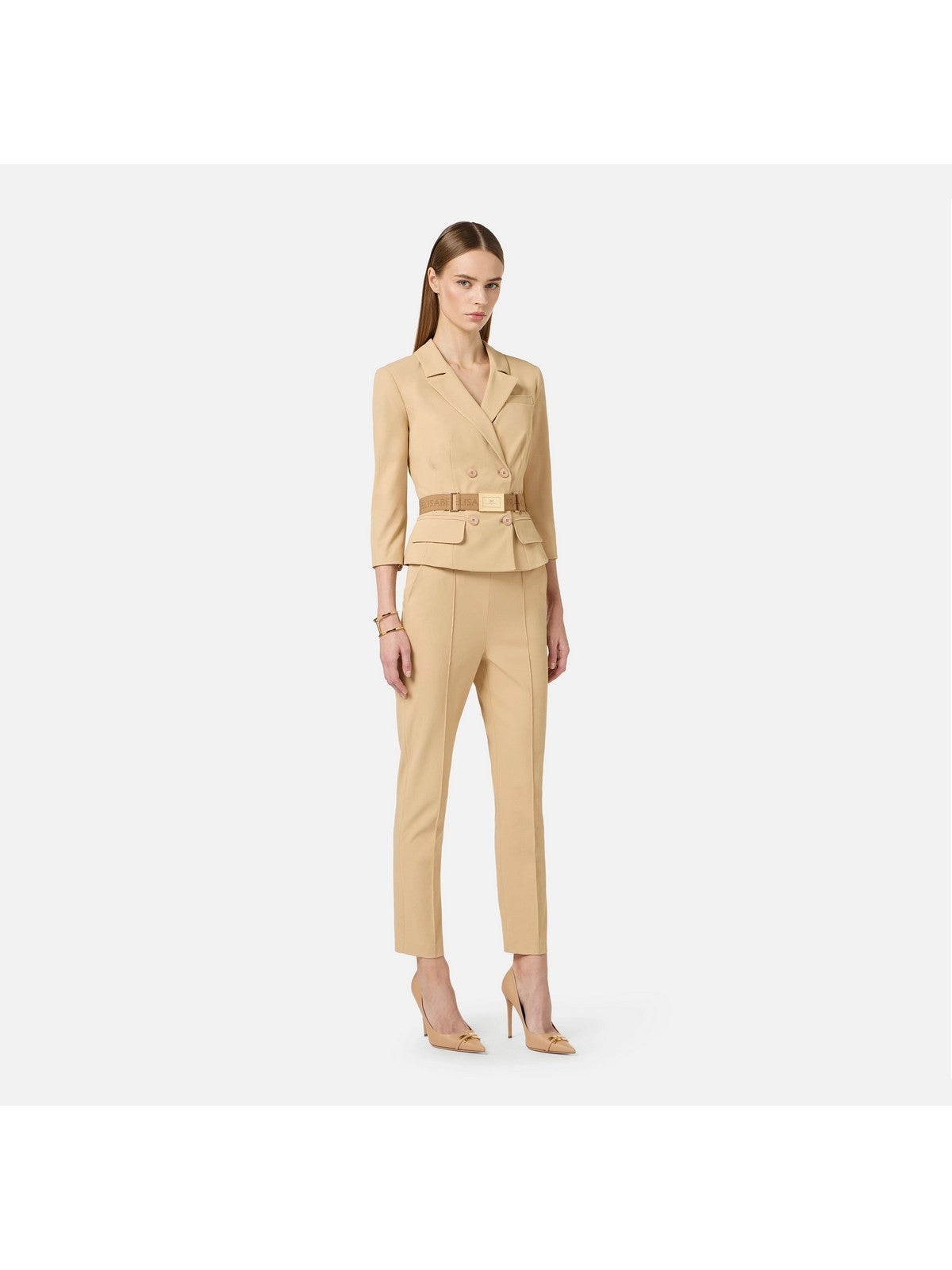 ELISABETTA FRANCHI Pantalone Donna PA13261E2 470 CAMMELLO