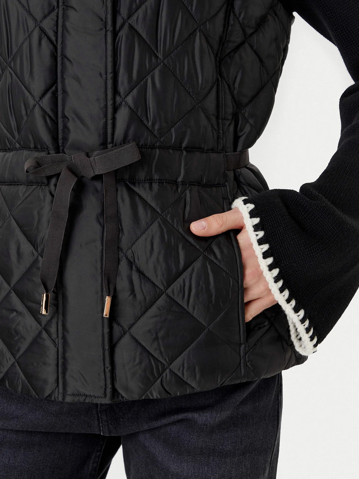 Michael Kors Gilet Woman Eco gepackbarer Weste MT520JM3SB 001 Schwarz