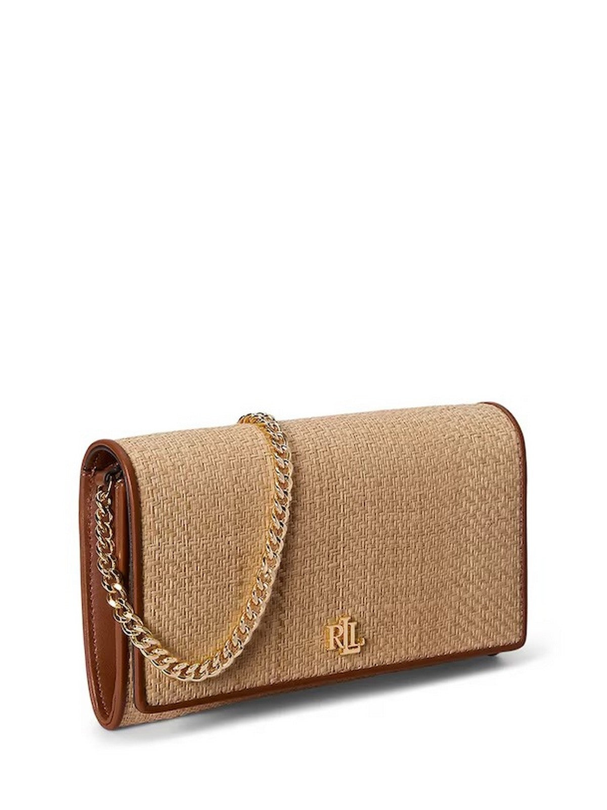 LAUREN RALPH LAUREN Portafoglio Donna ADAIR II-WALLET ON A CHAIN-LARGE 432P10517 001 NATURAL/LAUREN TAN
