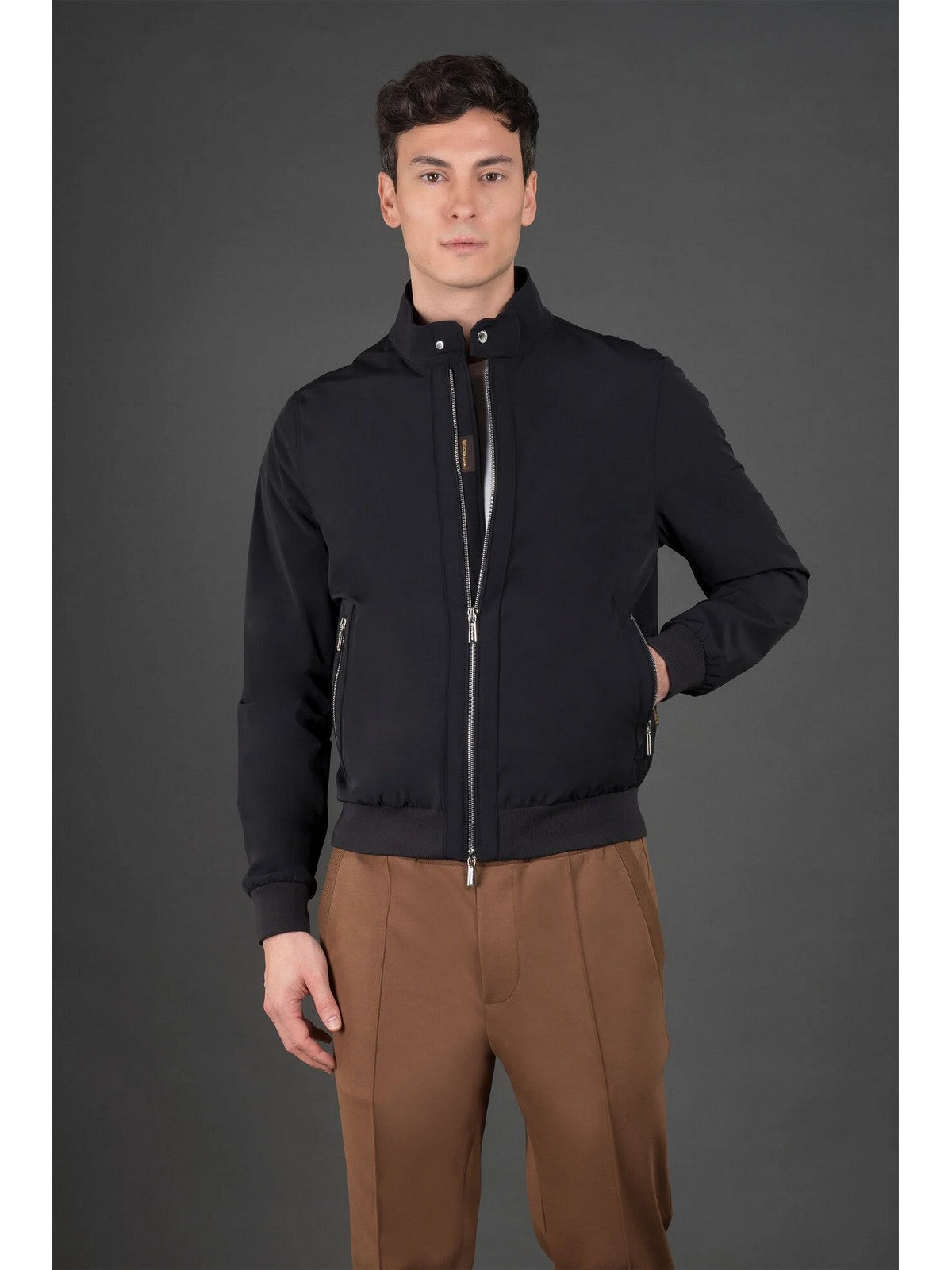 MOORER Giubbino Uomo ALBERTI-KN MOUBO100001 TEPA009 Blu