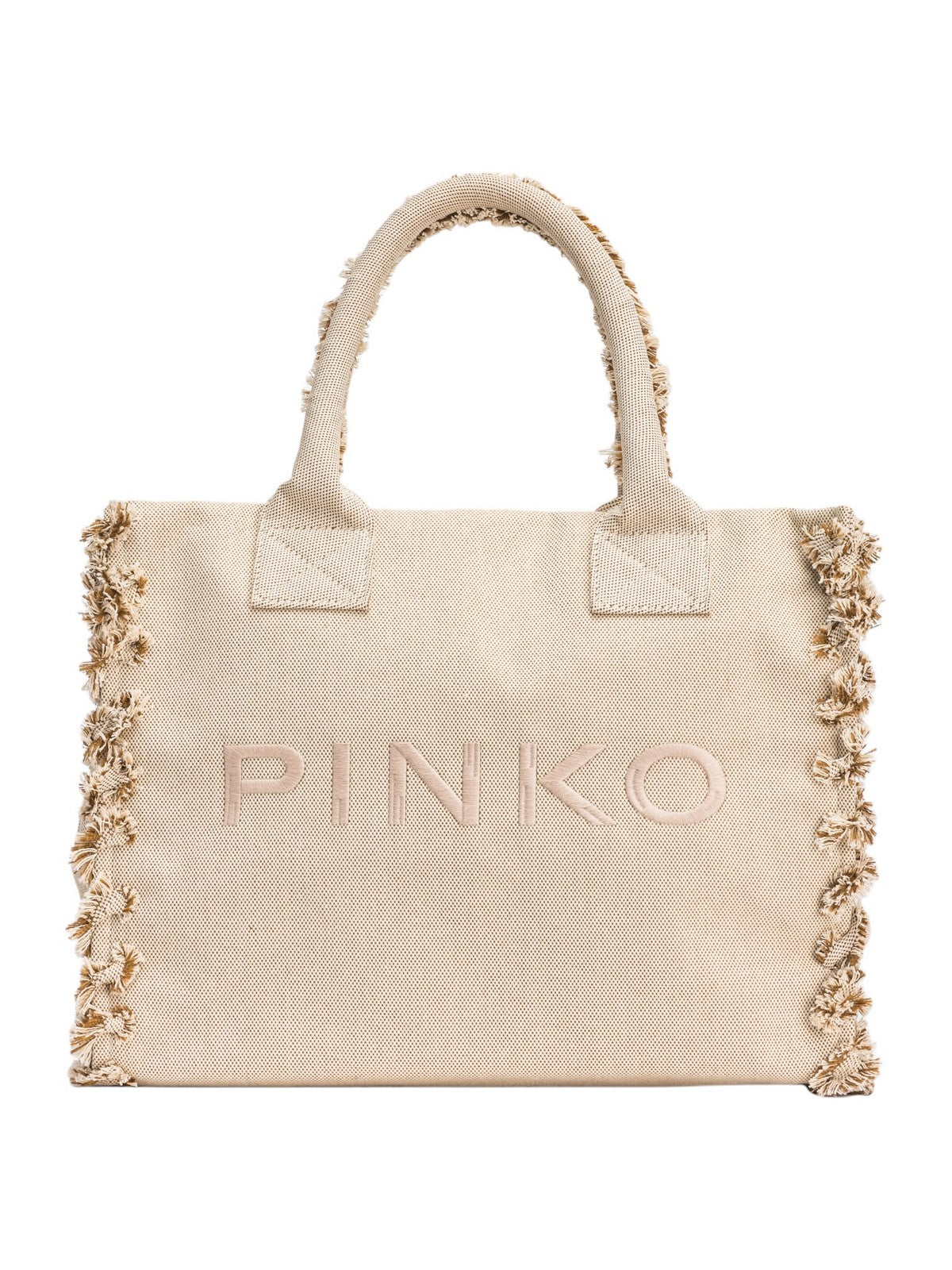 PINKO Borsa Donna Beach shopping 100782-A1X1 7UHQ Beige gioboutiqueweb