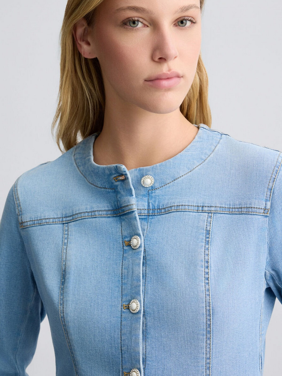 LIU JO BLUE DENIM Giacca Donna UA5135D4448 78861 Blu gioboutiqueweb