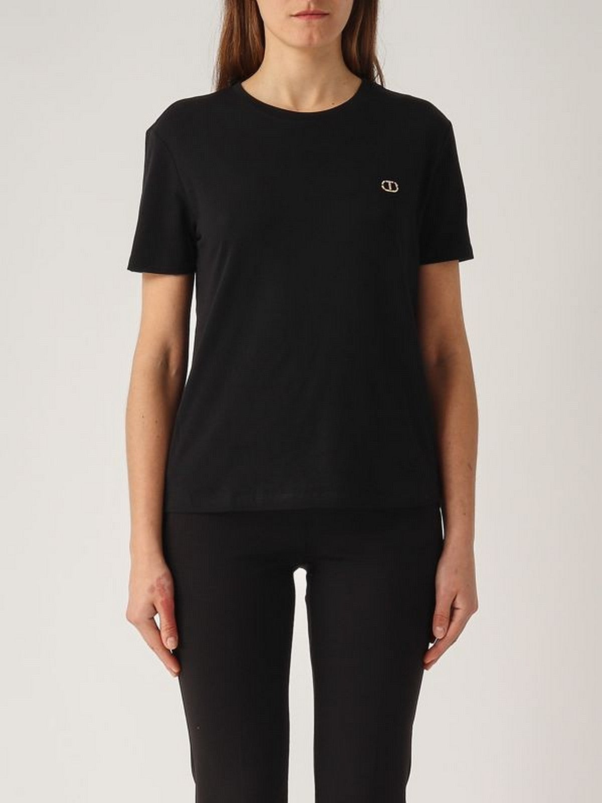 TWINSET T-shirt Donna 251TP2074 00006 Nero gioboutiqueweb