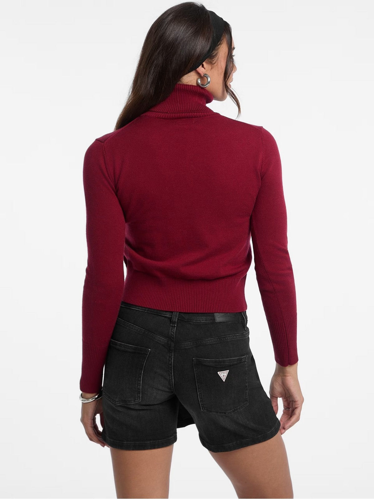 GUESS Maglione dolcevita Donna GJ LS TN GUESS J EMB SWTR W4BR15 Z3HO2 G5M3 RAVISHING RED