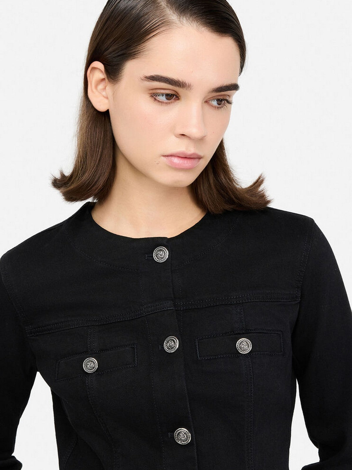 LIU JO BLUE DENIM Giubbino Donna UF5154D0275 87411 Den.Black glamorous