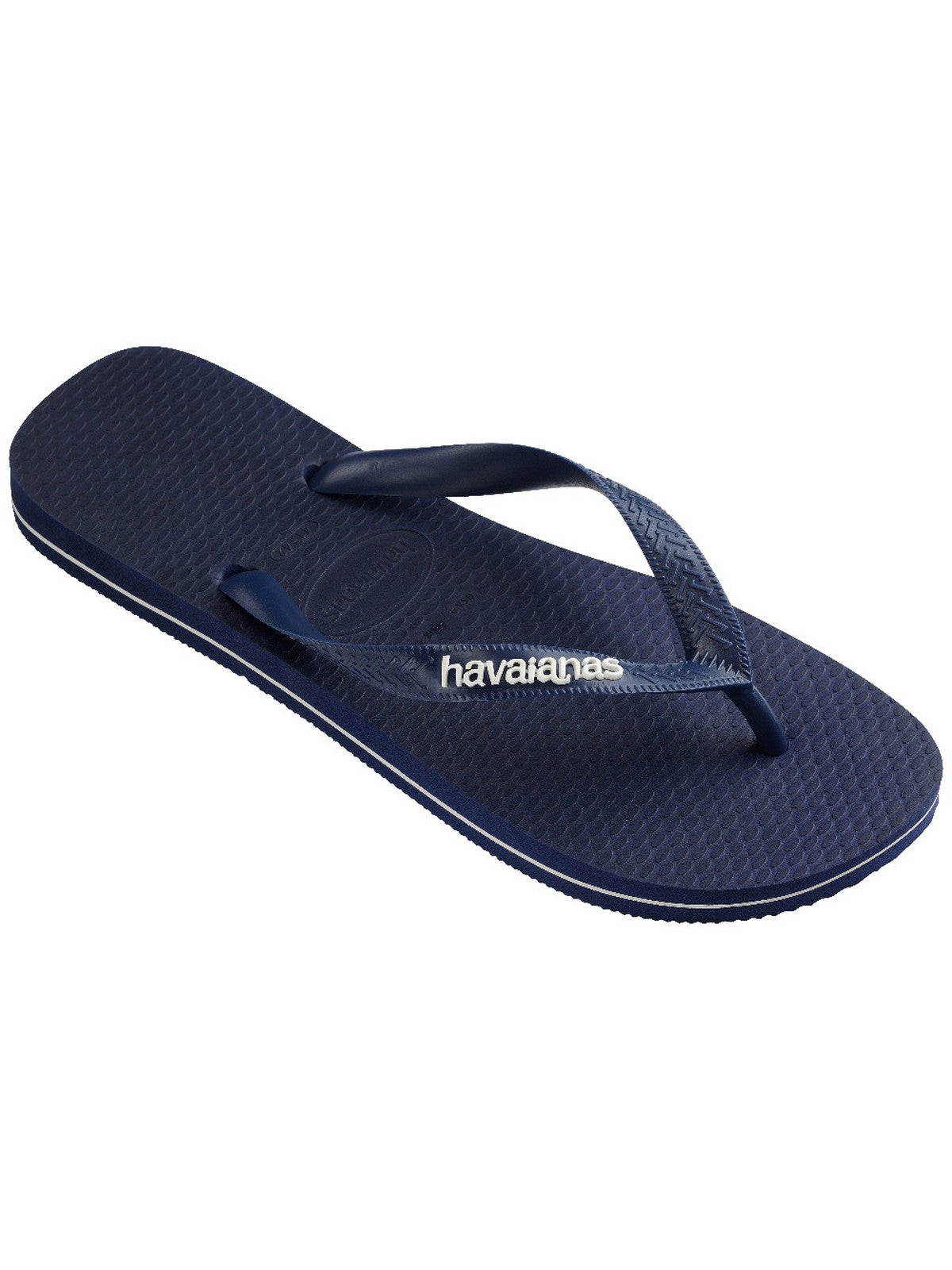 HAVAIANAS Infradito Uomo Hav. Top rubber Logo filette 4148756.0555 Blu gioboutiqueweb