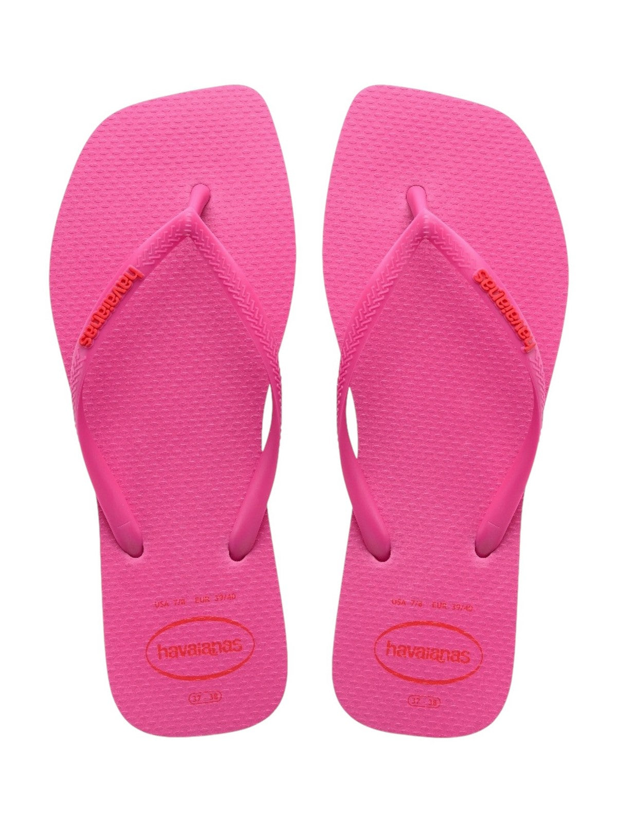 HAVAIANAS Infradito Donna Hav. Slim square logo pop up 4148959.5784 Rosa gioboutiqueweb