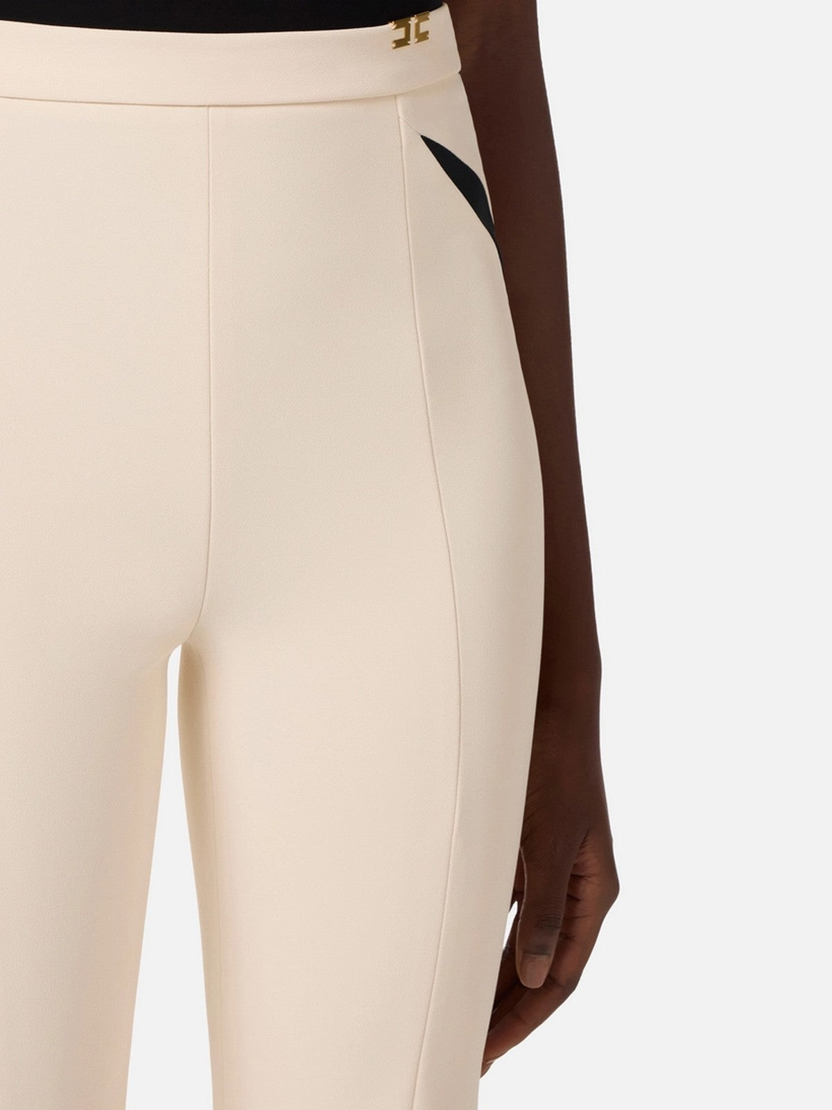 ELISABETTA FRANCHI Pantalone Donna PA15961E2 E84 BURRO/NERO