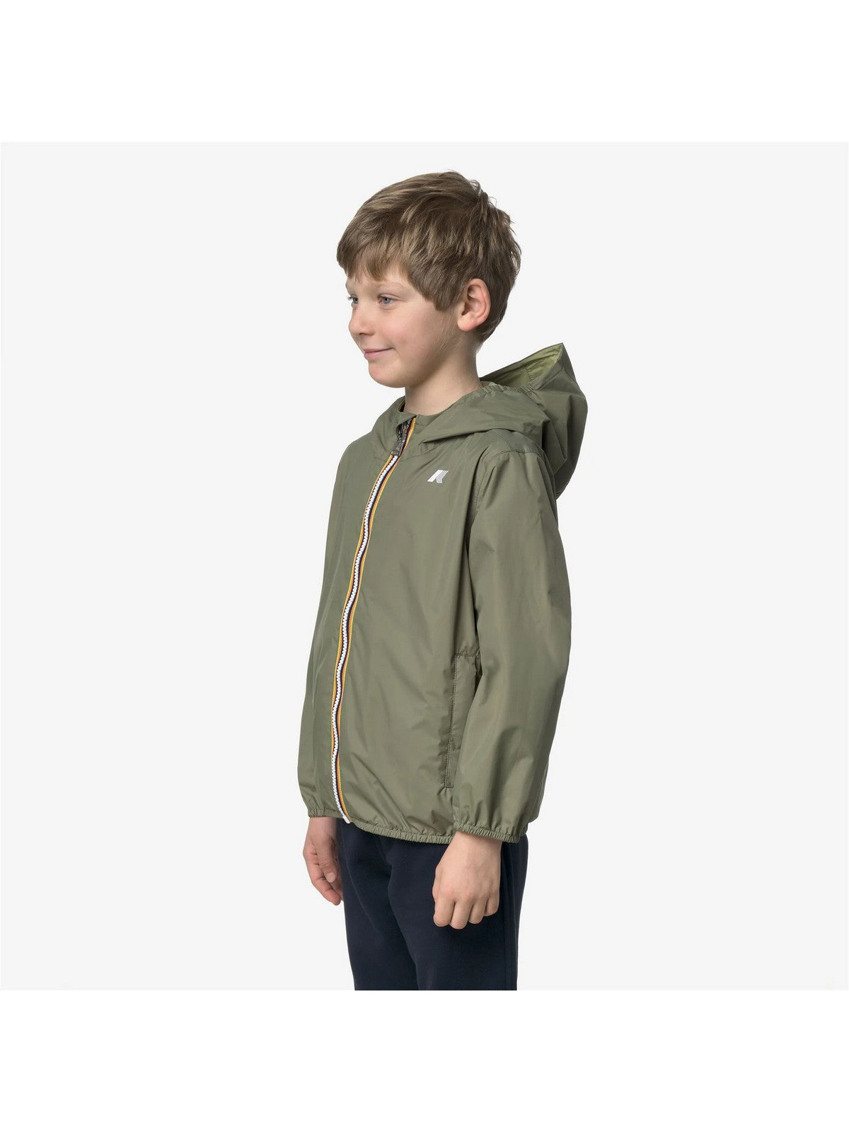 K-WAY KIDS Giubbino Bambini e ragazzi P. JAKE PLUS.2 DOUBLE K61314W C40 GREEN - LIME JACQUAR