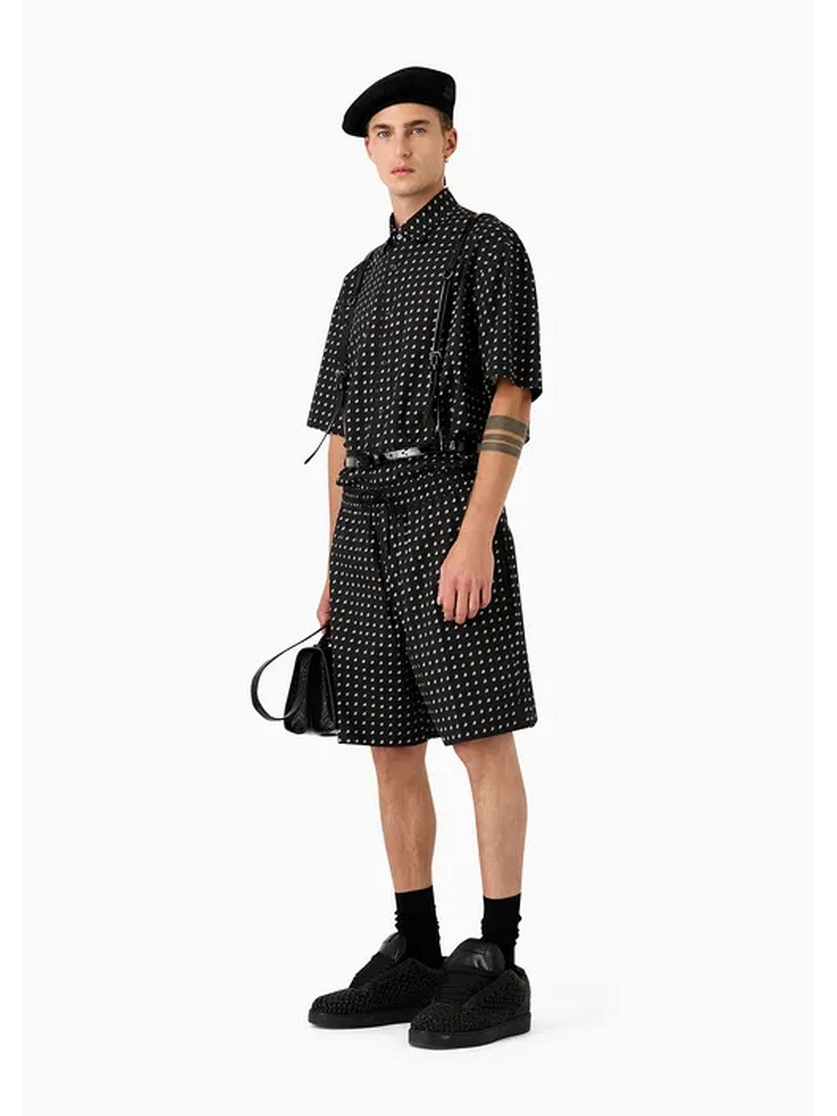 EMPORIO ARMANI Camicia Uomo 3D1CG7 1NRDZ F013 Nero gioboutiqueweb