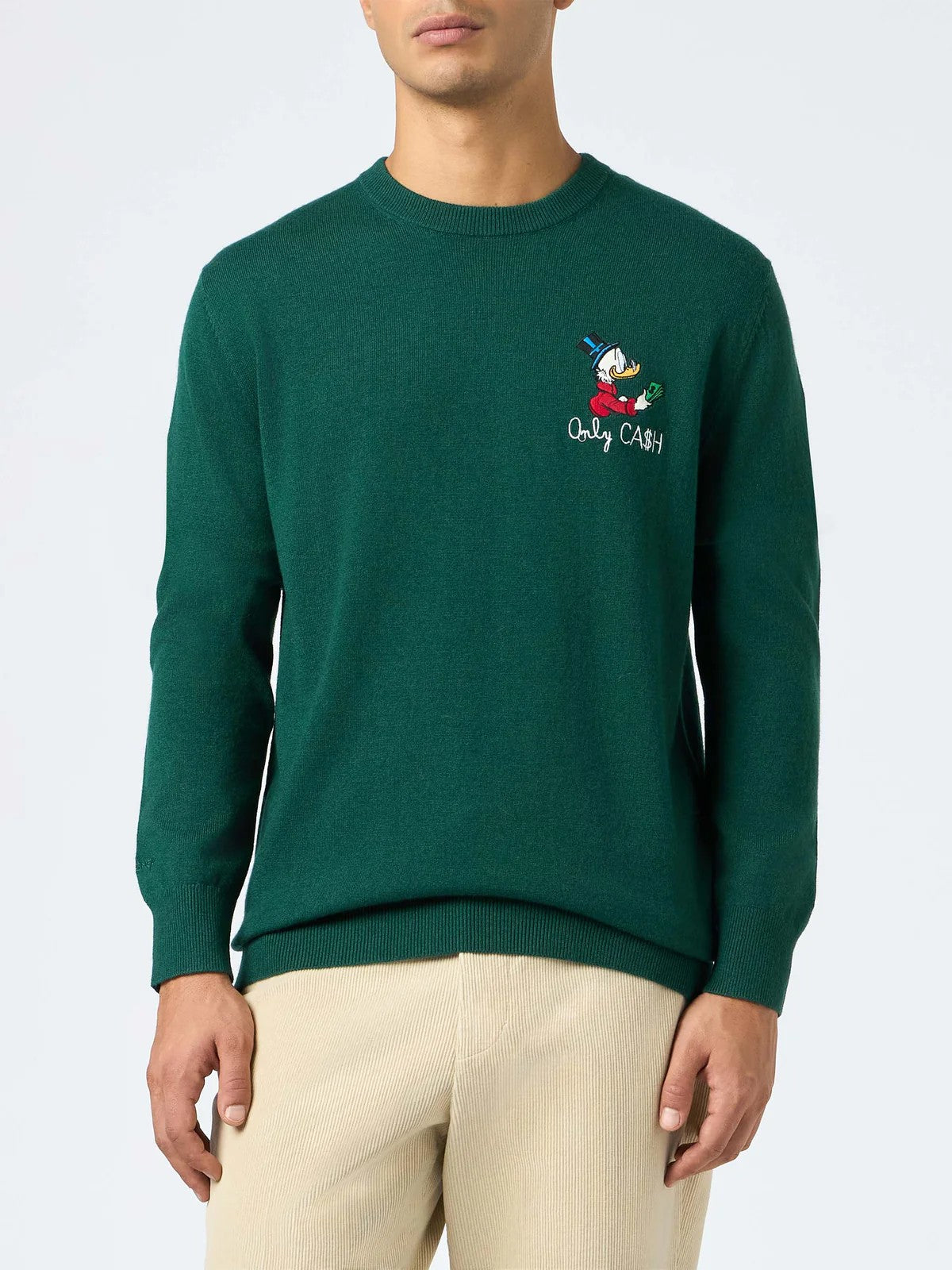 MC2 SAINT BARTH Maglione Uomo HERON LIGHT HERON LIGHT 02878G Verde gioboutiqueweb