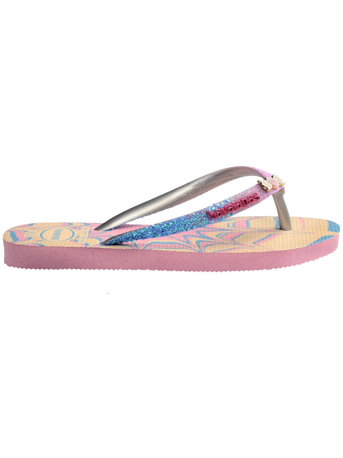 HAVAIANAS Infradito Bambine e ragazze Hav. Kids slim glitter trendy 4146976.9321 Rosa gioboutiqueweb