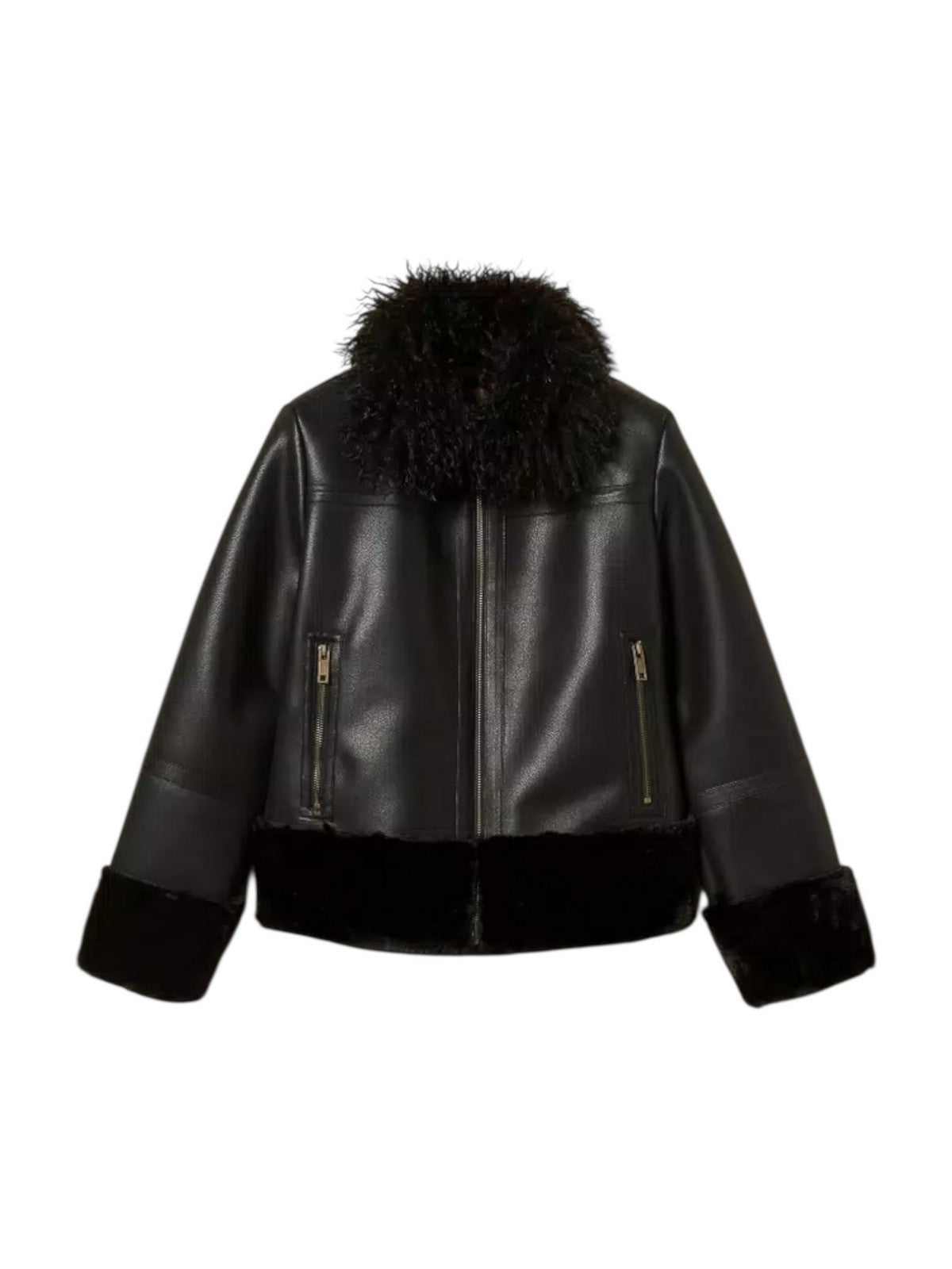 TWINSET Giubbino Donna WARM AND SOFT 252TP2410 00006 Nero