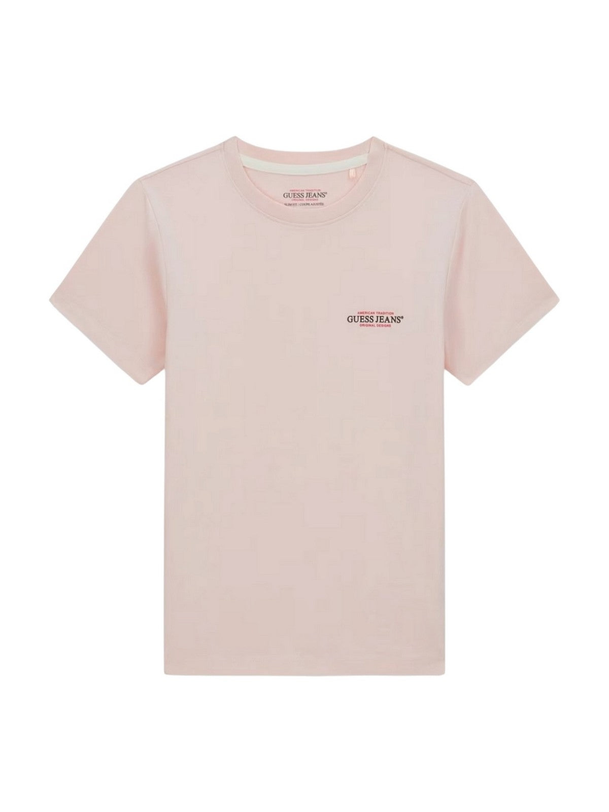 GUESS T-shirt Donna GJ SS CN SLIM MINI AMERICA TEE W4YI02 J1314 G6R4 BLUSH COTTON