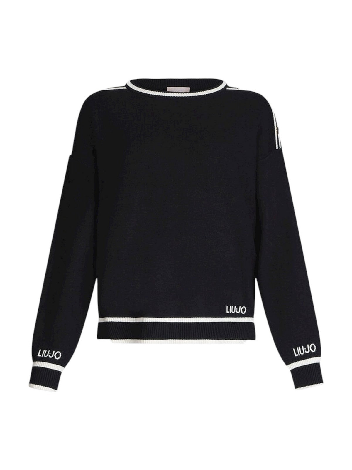 LIU JO SPORT Maglione Donna TF5230MS59L 03N66 Nero/bianco latte