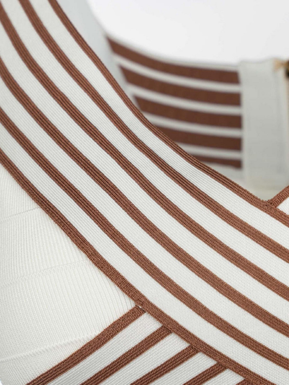 ELISABETTA FRANCHI Top Donna TK44S61E2 AQ6 AVORIO/CUOIO