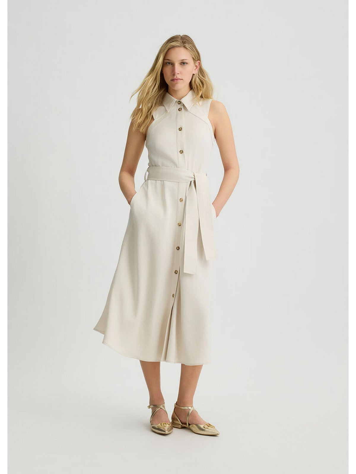 LIU JO WHITE Abito Donna WA5421T3406 20304 Beige gioboutiqueweb