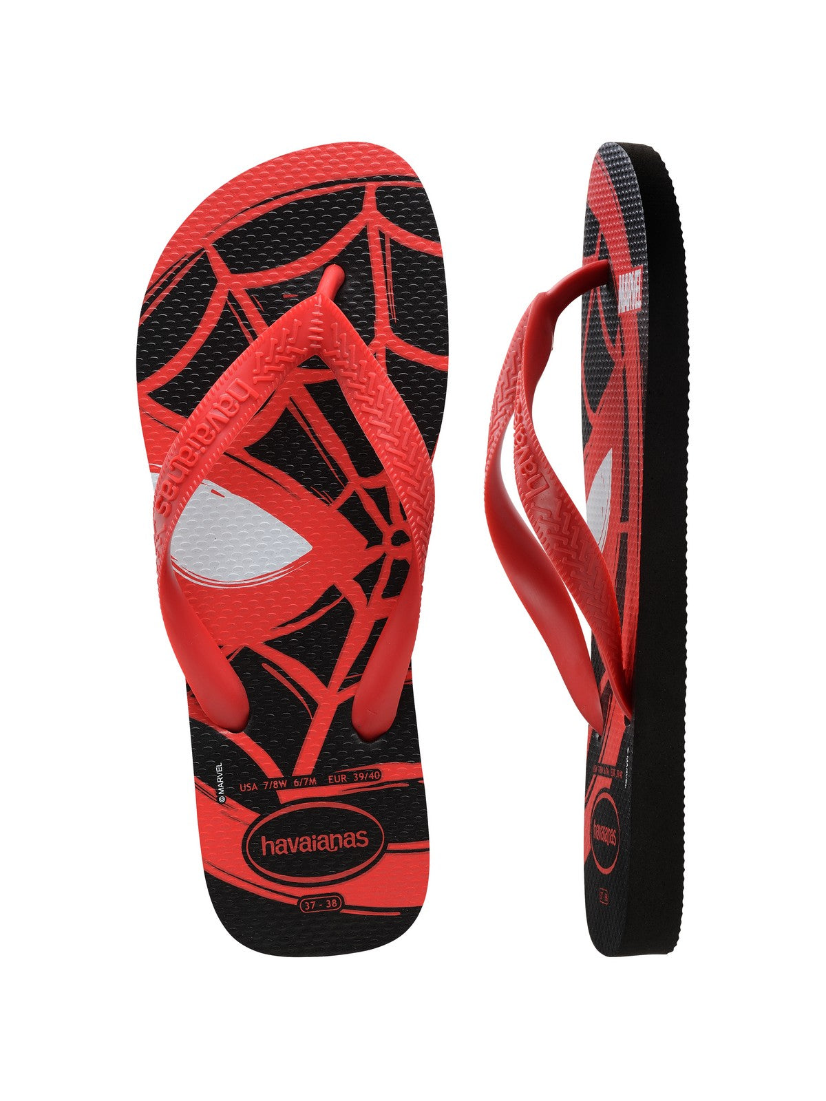 HAVAIANAS Infradito Uomo Hav. Top Marvel Logomania 4146953.9710 Nero gioboutiqueweb