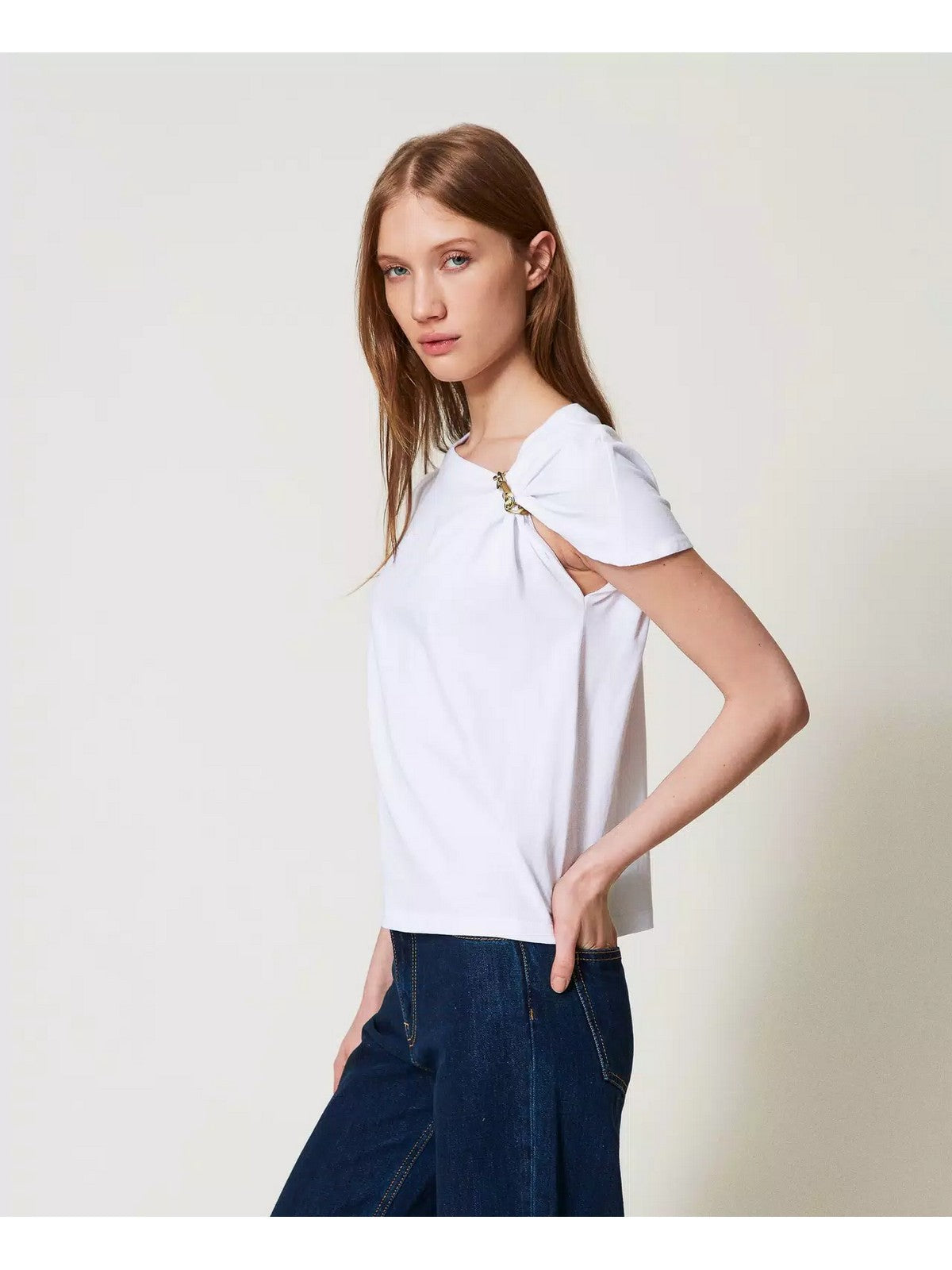 TWINSET T-shirt Donna 251TP2640 00001 Bianco gioboutiqueweb