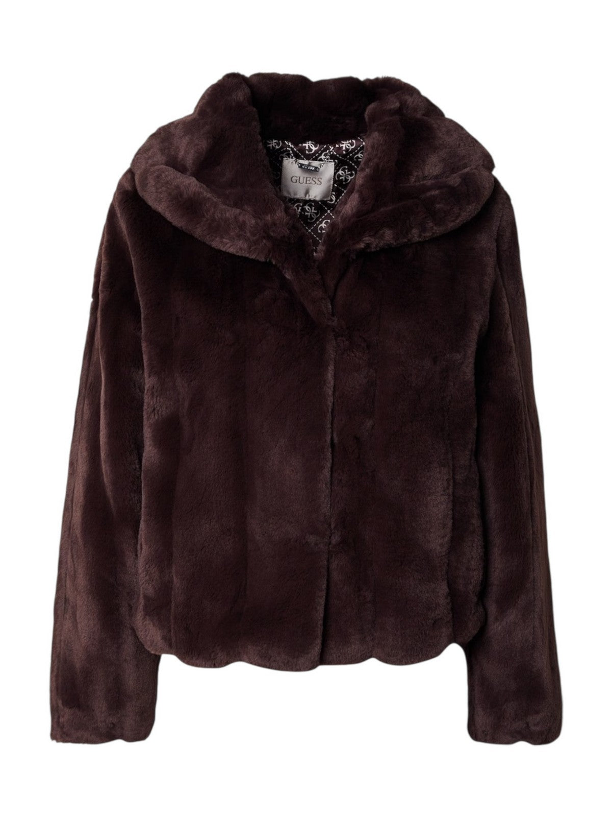 GUESS Pelliccia Donna NEW SOPHY JACKET W0BL0N WDCH0 A11R COLD BREW