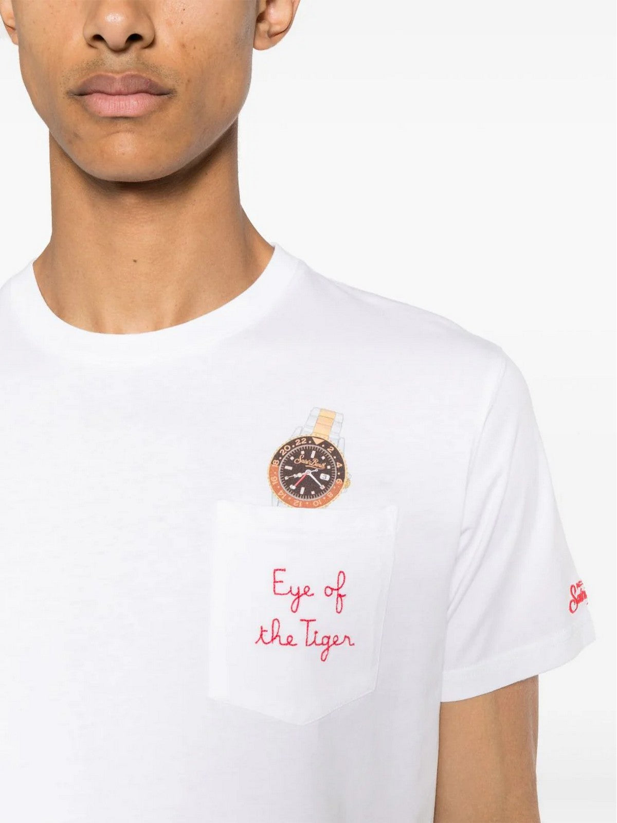MC2 SAINT BARTH T-shirt Uomo AUSTIN 02514H EYE TIGER 01N EMB gioboutiqueweb