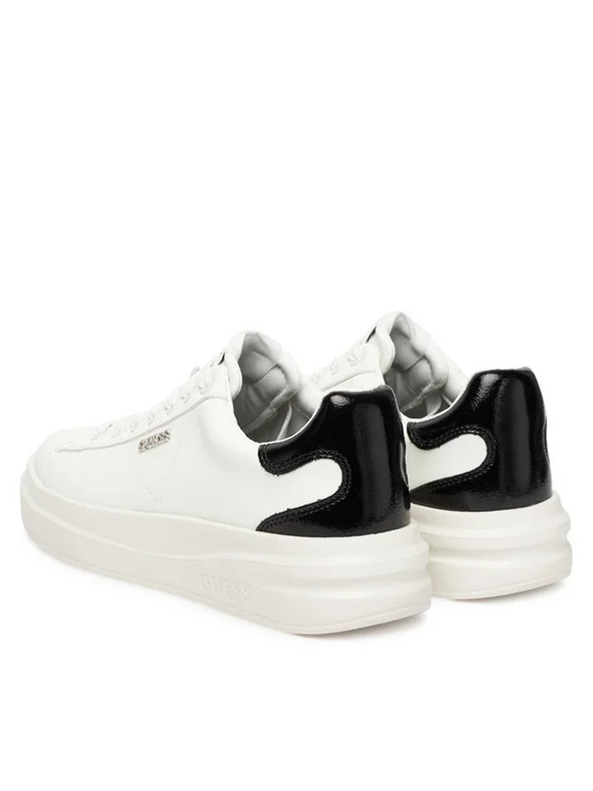 GUESS Sneaker Donna ELBINA10 FLFE10 PEL12 WHIBL WHITE BLACK