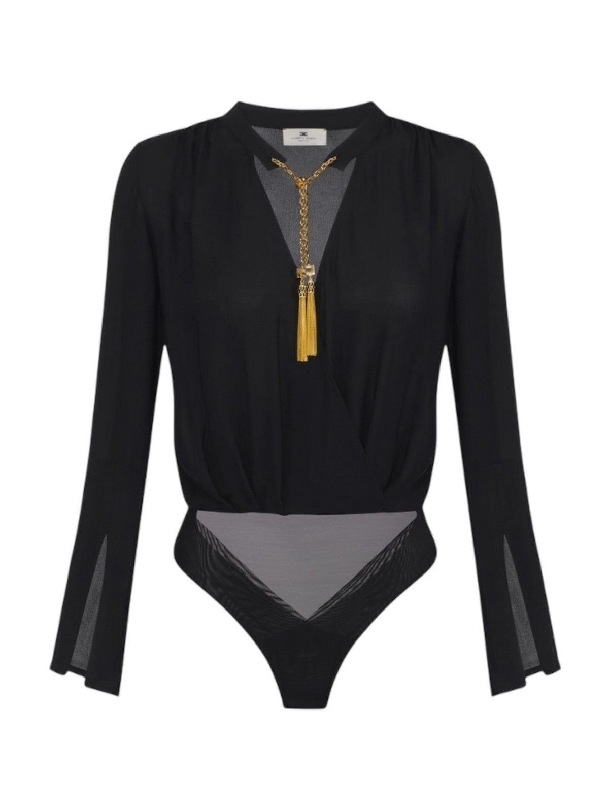 ELISABETTA FRANCHI Camicia Donna CB00557E2 110 Nero gioboutiqueweb