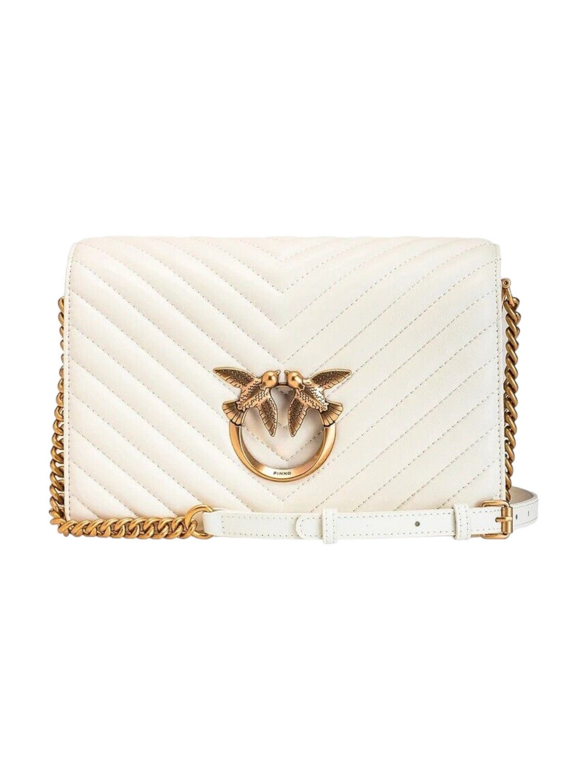 PINKO Borsa Donna Love click classic 100063-A0GK Z14Q Avorio gioboutiqueweb