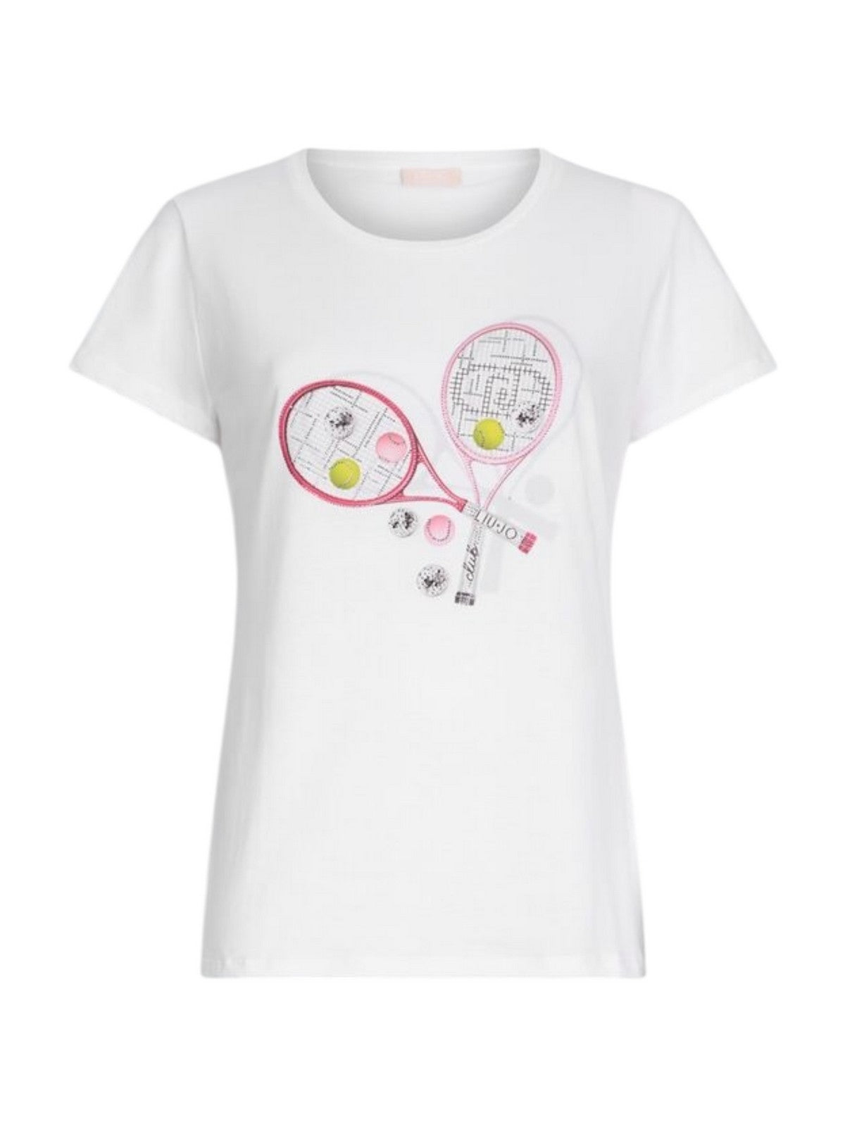 LIU JO WHITE T-shirt Donna WA5362JS923 M9569 Bianco gioboutiqueweb