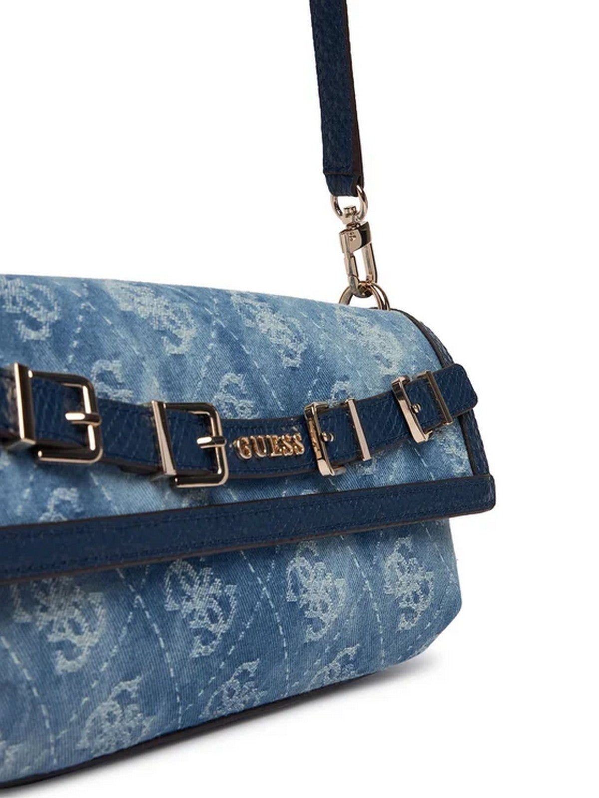 GUESS Borsa Donna DOVIE FLAP SHOULDER BAG HWDG99 09190 DLP DENIM LOGO
