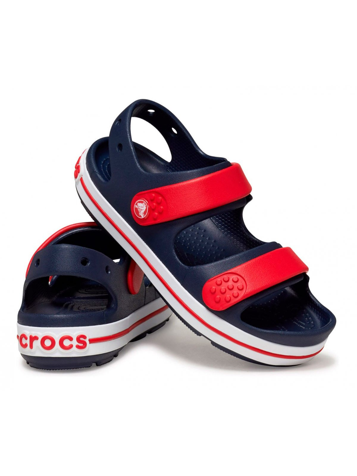 CROCS Sandalo Bambini e ragazzi Crocband Cruiser Sandal K 209423 4OT NAVY/VARSITY RED gioboutiqueweb