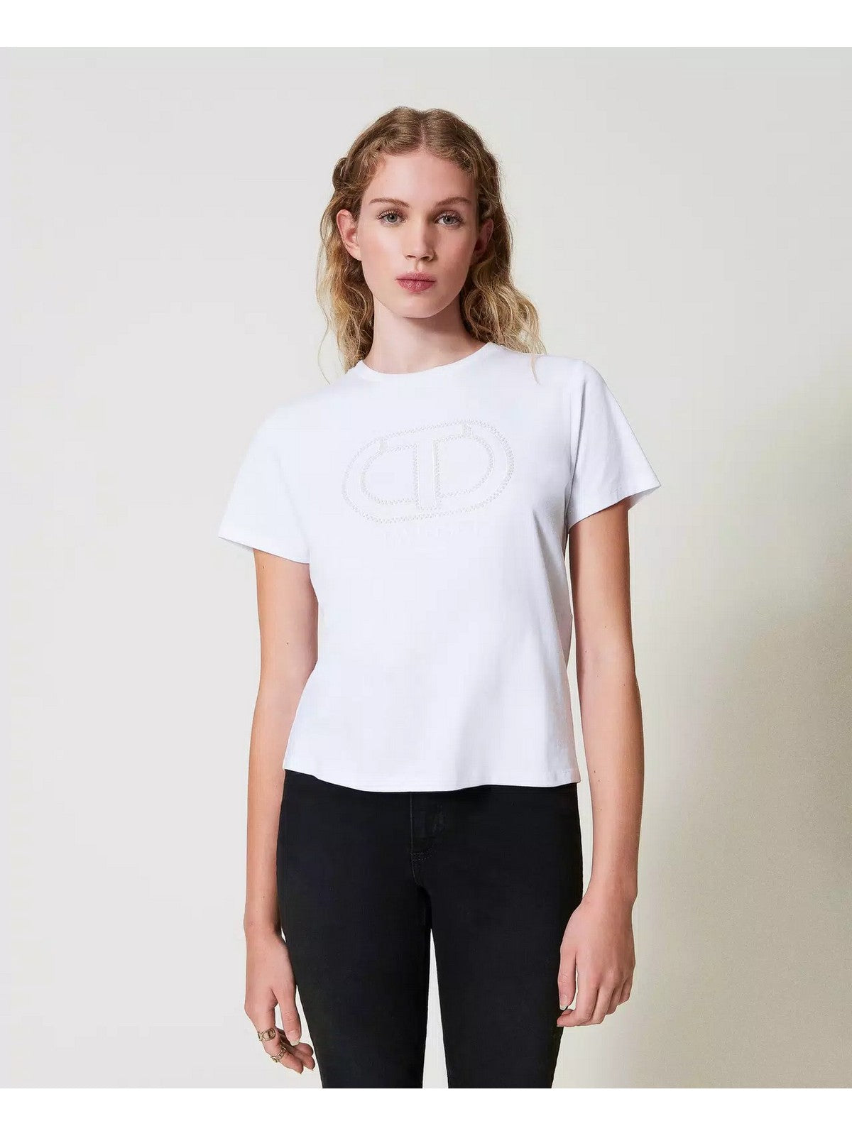 TWINSET T-Shirt e Polo Donna 242TT2460 00001 Bianco gioboutiqueweb