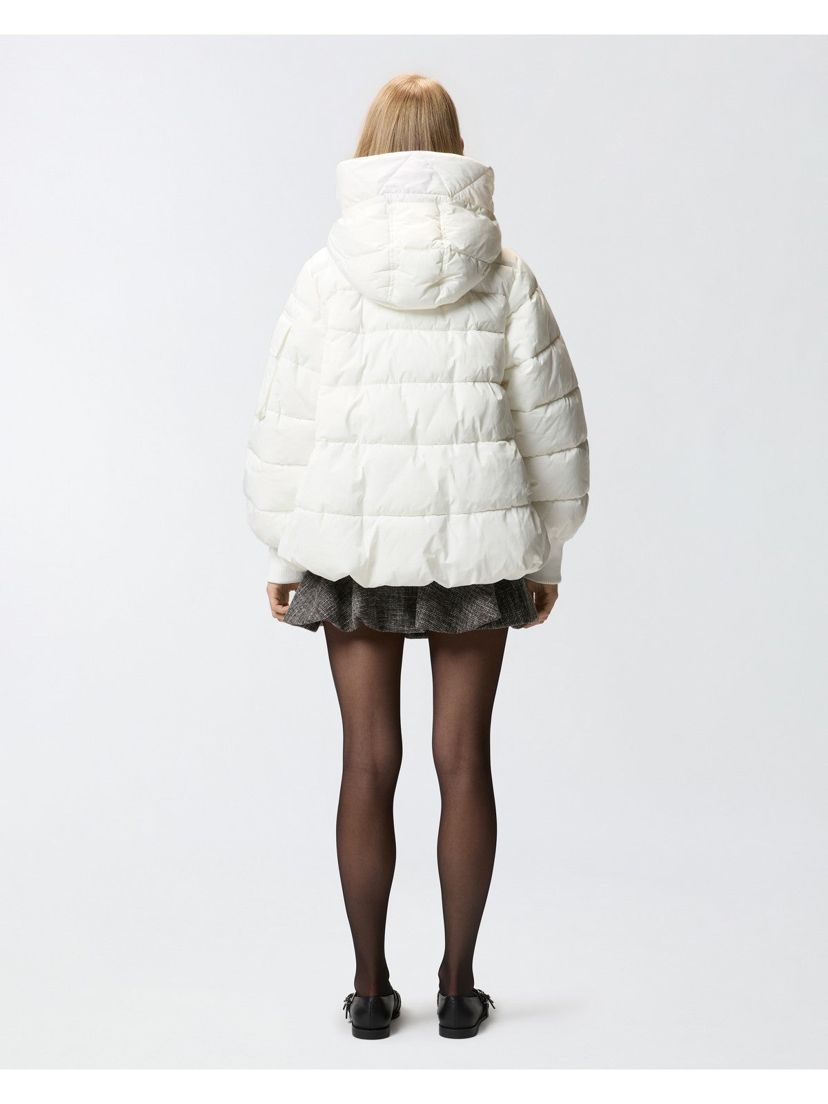 PINKO Piumino Donna CRUSCA CAPPA 105384-A2PE Z05 BIANCO-BIANCANEVE