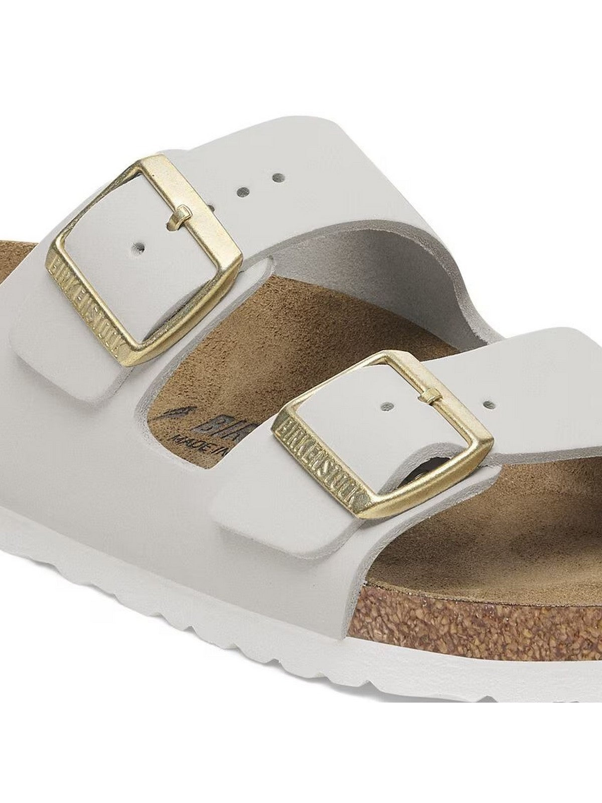 BIRKENSTOCK Sandalo Donna Arizona antique white, Nubuck Leather 1029475 Bianco gioboutiqueweb