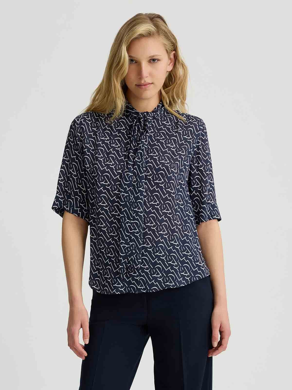 LIU JO BLACK Camicia Donna CA5216T5853 B1313 BLUE/WHITE